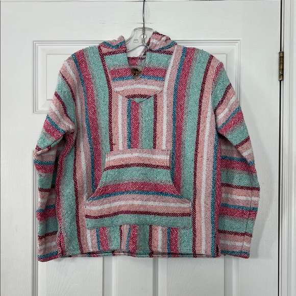 Earth Ragz Tops - Striped Multicolor Women's Hoodie